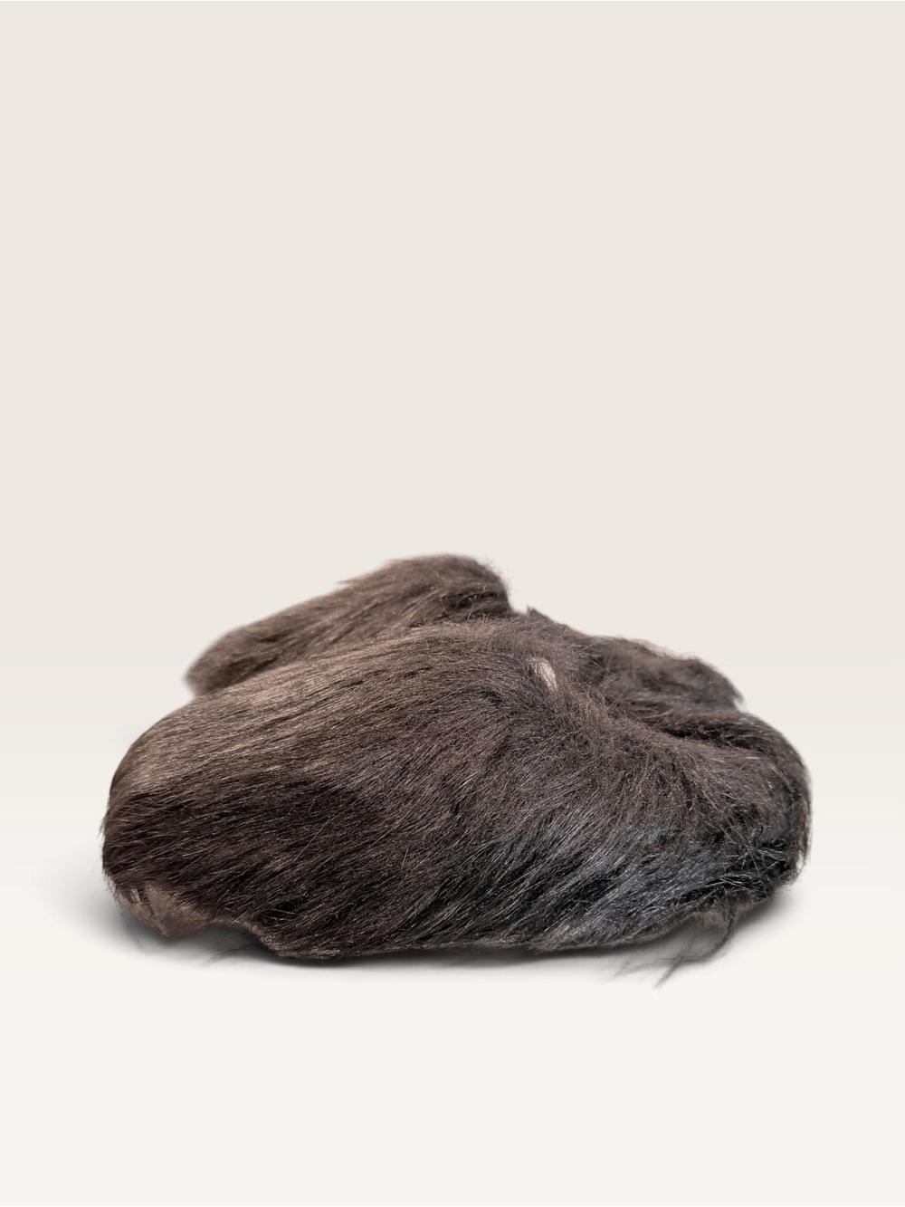 Cozy Faux Fur Slip-On Women's Slippers — Dark Black - Picture 4 of 5